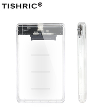 TISHRIC Newest Transparent USB3.0 Type-C SSD Case Adapter DVD HDD Sata Caddy Optibay 9.5 mm 2.5 inch Box Hard Drive Enclosure 2024 - buy cheap