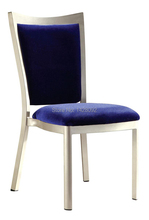 Прочный обеденный стул из алюминия с мягкой обивкой для отеля, LQ-L9101 2024 - купить недорого