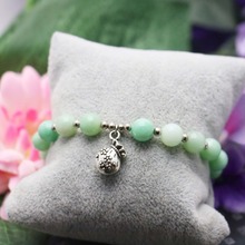 Classic Natural Stone 8mm Beads Green Jades Jaspers Bracelet Women Girls Christmas Gift Jewelry Alloy Pendant Lucky Bag Chain 2024 - buy cheap