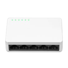 Mini hub switch de rede, comutador de rede rápido com 5 portas de 10 mbps, 100mbps, hub lan de desktop/troca full ou half-duplex, tomada ue/eua/ru 2024 - compre barato