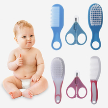 1 Set Baby Grooming Brush Comb Scissors Professional Newborn Nursing Care Nail CutterClippers Safe Portable Massage Supplier 2024 - buy cheap