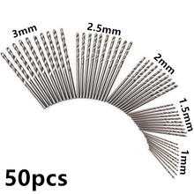 EVANX 50Pcs Twist Drill Bit1/1.5/2/2.5/3mm Drill Bits High Carbon Steel Wood Drills For Wood Plastic Aluminum Power Tool Set 2024 - buy cheap