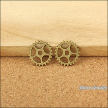 Wholesale 60 pcs Antique bronze Steampunk Gear Pendant Alloy DIY Fashion charm Bracelet Necklace Jewelry Accessories 10088 2024 - buy cheap