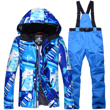 New Winter Snowboarding Men Sets Waterproof Windproof Ski Suit Climbing Skiing Warm Winter Jacket+Pant Snow Outdoor Clothes 2024 - buy cheap