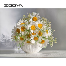 ZOOYA Diamond Painting Full Drill Diamond Embroidery Flowers Decor Set Needlework DIY Diamond Mosaic Pattern Rhinestones RF889 2024 - buy cheap