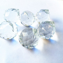Bola de lustre facetada, preço de atacado, 30mm, 500 peças de cristal galss, cristal pendurado para decorações de casamento, frete rápido