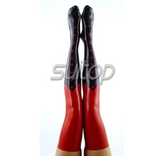 rubber latex fetish wearing long stocking for ladies  SUITOP female women 2024 - buy cheap