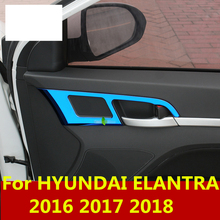 For hyundai Elantra 2016 2017 2018 Styling Inner Door Handle Cover Door Bowl Frame Trim Sticker Accessories Interior decoration 2024 - buy cheap
