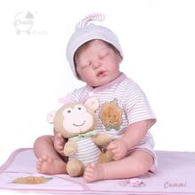 High-end purely handmade reborn baby doll 50cm soft silicone reborn dolls for children gift collection doll iCradle series 2024 - buy cheap