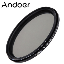 Andoer-filtro nd para câmeras, 72mm, ajustável, densidade neutra, nd2 a nd400, filtro variável, para câmeras canon, nikon, dslr 2024 - compre barato