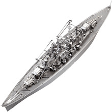 2018 Piececool 3D Metal Puzzle Figure Toy BISMARCK BATTLESHIP military model Educational Puzzle 3D Models Gift Toys For Children 2024 - buy cheap