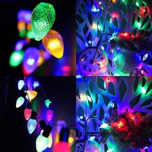 Luces LED de Navidad con forma de cono de pino, iluminación decorativa bonita para fiesta, con batería incluida 2024 - compra barato
