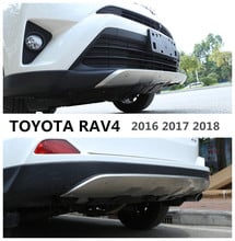 Передний и задний бамперы для TOYOTA RAV4 2016 2017 2018, диффузор, защита, противоскользящая пластина, высококачественные автомобильные аксессуары из... 2024 - купить недорого