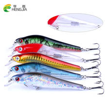 HENGJIA new design 10.8g/0.38oz Minnow fishing Lure Perch Plastic Fishing Bait Lead Inside Diving Wobbler carp FIshing Tackle 2024 - buy cheap