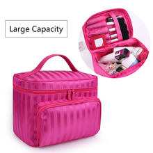 Aosbos Women Large Portable Makeup Bags Waterproof Oxford Travel Cosmetic Bag Organizer Case Necessaries Wash Toiletry Bag 2024 - buy cheap