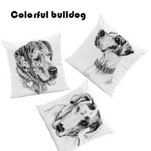 Love Greyhound Cushion Cover Dog Great Danes Pillow Covers Classic Car Home Decorative Throw Pillow Cases Square Velvet Elegant 2024 - buy cheap