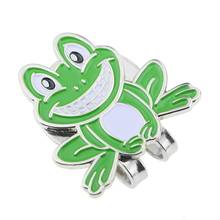 1pcs golf ball marker alloy smilling frog green mark brand new with magnetic cap/hat clip Clamp for golfer New Gift 2024 - buy cheap