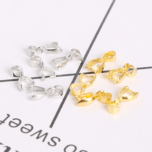 12Pcs/lot 6x16mm/7x20mm Buckle Pendants Clasps Hook Clip Bail Connectors Copper Charm Bail Beads Supplies For Jewelry Making DIY 2024 - buy cheap