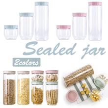 Transparent Glass Jars Seal Jars Grains Storage Bottles Spice Jar Kitchen Storage Cans Kitchen Storage Organization 2024 - buy cheap