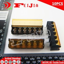10PCS HB9500-9.5-6P / HB9500 9.5mm 6Pin Barrier Terminal Block Pitch 9.5mm Terminal Block With cover Free Shipping 2024 - buy cheap