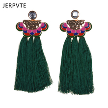 JERPVTE fashion women statement tassel Earrings bohemia women drop prom Fringing earrings 2024 - buy cheap