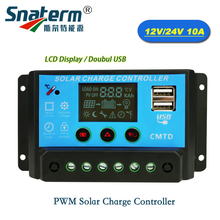 Controlador de carga Solar LCD de alta calidad, 10A, 20A, 12V/24V, con temporizador automático, para Panel Solar, lámpara de batería, iluminación LED 2024 - compra barato