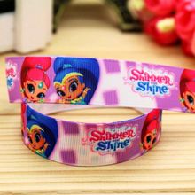 7/8'' Free shipping shine printed grosgrain ribbon hair bow headwear party decoration wholesale OEM 22mm H5467 2024 - buy cheap