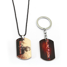Killing Floor 2 Keychain Metal Dog Tag Necklace Beads Chain Alloy Keyring Pendant Men Key Chain Chaveiro Game Jewelry 2024 - buy cheap