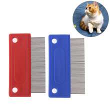 new Transer Pet Grooming Supply ABS Red Hair Comb Flea Cleaning Brush For Small Dog Cat 2024 - buy cheap