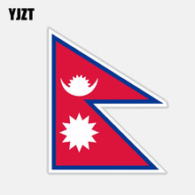 YJZT 10.4CM*12.6CM Car Window Nepal Flag Sticker Body Bike Car Sticker Decal 6-2760 2024 - buy cheap