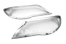 Car Styling Chrome Head Light Cover Trim For Volkswagen VW Tiguan First Generation 07-10 2024 - buy cheap