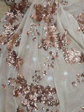 Nice looking JIANXI.C-82201 Fashion sequins Embroidery Tulle Fabric French Tulle Lace Fabric 2024 - buy cheap