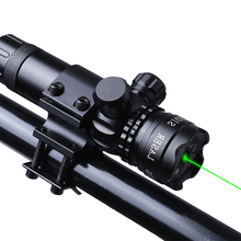 Al Aire Libre Verde láser óptico vista alcance con para montaje en raíl de pistola Rifle y para el arma de Airsoft riflescope caza tiro 9 /20mm 2024 - compra barato
