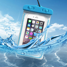 Universal À Prova D' Água Bolsa de Telefone Para Asus Zenfone 3 Max ZC520TL Mergulho Natação Transparente Saco Caso Luminosa 2024 - compre barato