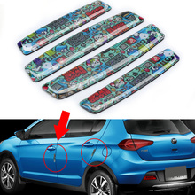 4pcs/set 3D Car Door Edge Guard Strip Scratch Protector Anti-collision Trim Anti-rub Car Door Edge Protection For Benz BMW Ford 2024 - buy cheap