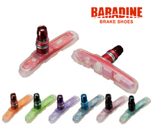 Baradine-pastillas de freno para bicicleta de montaña, piezas fluorescentes transparentes, v-brake 2024 - compra barato
