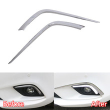 Fit For Mazda 6 Atenza 2014 2015 Car Exterior Front Fog Light Lamp Decoration Trim Styling Eyebrow Strips Cover Moldings ABS 2024 - buy cheap
