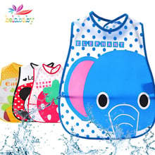 Adjustable Waterproof Cartoon Animals Baby Roll Bibs Burp Toddler Infant Washable Apron Kids Feeding Eating Smock Saliva Towel 2024 - buy cheap