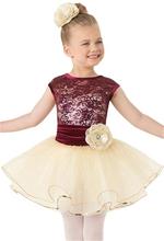 Детское балетное танцевальное платье, кружевная танцевальная одежда для девочек, детская юбка принцессы с блестками, платье-пачка, платья для выступлений 2024 - купить недорого