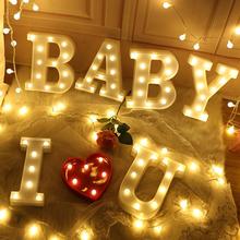 LED Luminous Letters,1pcs English Alphabet Number Lights Battery Night Lamp for Home Party Christmas Birthday Wedding Decoration 2024 - buy cheap