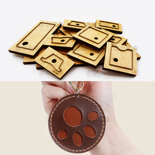 DIY leather craft bear paw shape modeling key ring  die cutting knife mould hand machine punch tool template 2024 - buy cheap