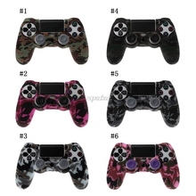 For Sony Dualshock PS4 DS4 Slim Pro Controller Silicone Camo Case Protective Skin + Thumb Stick Caps for Play station 4 Whosale 2024 - buy cheap