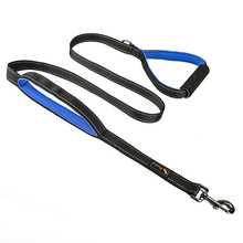 Double Handle Traffic Dog Leash Reflective 180cm Dog Two Handle Dog Lead Control Safety Training Leashes for Large Medium Dogs 2024 - buy cheap