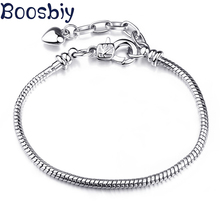 Boosbiy alta qualidade do vintage 6 estilos charme marca pulseira para as mulheres estilo europeu charme pulseiras diy fazer jóias presente 2024 - compre barato