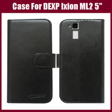 Funda de cuero con tapa personalizada para teléfono inteligente DEXP Ixion ML2, 5 ", 5 pulgadas, tarjetero, estilo billetera, 6 colores, disponible 2024 - compra barato