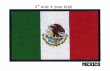 3 "Широкая Мехико вышивка флаг патч для счастливых конфет цветов/полоса Патчи/Летающий орел 2024 - купить недорого