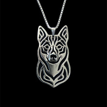 Swedish Vallhund jewelry   - Gold and silver pendant and necklace jewelry Simple abstract animal 2024 - buy cheap