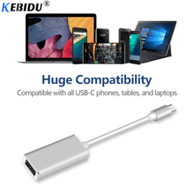 KEBIDU-Adaptador de puerto de visualización tipo C 4K a DP, Cable USB 3,1, USB C a DisplayPort UHD 1080P para ChromeBook Macbook Pro 2024 - compra barato