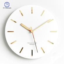 Reloj nórdico, relojes creativos de pared minimalistas modernos, accesorios de decoración para el hogar, sala de estar, relojes colgantes 2024 - compra barato