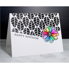 Plantilla de hojas de plástico para manualidades, plantillas de Artesanías hechas a mano para álbum de recortes, dibujo en relieve, tarjetas de papel decorativas, hoja nueva 2018 2024 - compra barato